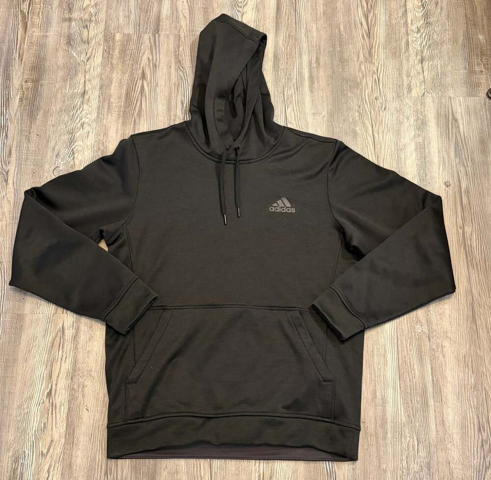Adidas Climawarm Black Pullover Hoodie Medium